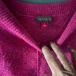 Vince Camuto L Pink Round Neck Sweater Lightweight Bright Bold Casual Ribbed Photo 4