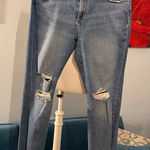 DL1961  Mara Straight Instasculpt Ankle Jeans Womens 32 Light Blue Mid Rise Denim Photo 0