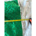 Women's J.CREW Green Eyelet Shirtdress midi Dress Size 12 warm clover green Photo 8