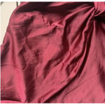 Harlyn Dress Womens‎ XS Burgundy Satin Maxi Side Slit Evening Gown Formal Red Photo 8