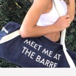 Private Party  ‘Meet Me At The Barre’ Denim Gym Bag Photo 1