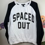 Forever 21  "Spaced Out" Graphic Color-block Sweatshirt - Size - Medium Photo 4