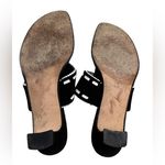 Stuart Weitzman Poetry Black Suede Kitten Heel Sandals Size 7 Photo 7