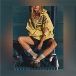 Free People NWT FP Movement Best Of Logo Hoodie - sour citrus combo - XS Photo 2