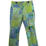 Lilly Pulitzer Vintage White Label Patchwork Clam Digger Crop Pants Preppy SZ 8 Photo 0