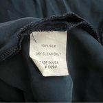 Amanda Uprichard  Women’s Kaye Mini Dress in Ink Navy Blue Silk High Neck Cutout Photo 8