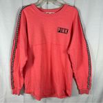 PINK - Victoria's Secret Victoria’s Secret PINK Thick Long Sleeve Hot Pink & Black Shirt Sweatshirt XS Photo 0