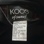 KOOS of Course! Reversible Snake Print Vinyl Jacket Size 1X A63817 Brown Photo 14