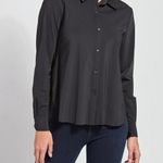 LYSSÉ Lysse Black Connie Button Down Shirt Photo 0