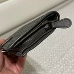 Bottega Veneta Woven Leather Wallet in Dark Gray Photo 5