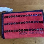 Juicy Couture Retro Dark Red Sequins and Velour Wallet Wristlet New with Tags Photo 1