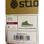 Stio Colter Chukka Dark Olive Green Suede Boots Size 6 Lining & Traction Outsole Photo 10