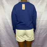 Juicy Couture royal twilight blue raw hem sweater Photo 1