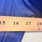 Vintage 90s Navy Blue Short Sleeve Button Down Dress Womens S Midi Casual Photo 7