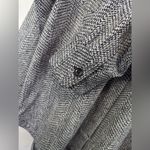 Athleta  Shirt Jacket Womens XLarge Textured Button Up Braiden Black White 882490 Photo 10