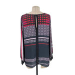 Clover Canyon Blue Floral Blooms Long Sleeve Blouse Size Small Photo 4