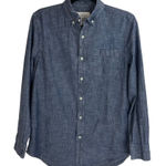 st. john's bay Blue Chest Pocket Long Sleeves Button Down Shirt Size M Photo 0