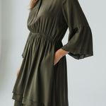 Andree by Unit  Olive Green Dress Size 2X Photo 0