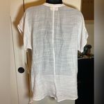 Dept222 White & Metallic Silver Embroidered V Photo 5