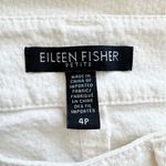 Eileen Fisher White Textured Jeans Organic Cotton Stretch / Pants Size 4 Petite Photo 4