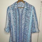 Vintage Blouse Blue Size M Photo 3