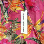 NWT Cupcakes and Cashmere Surplice Side Tie Tropical Printed Sleeveless Blouse Pink Photo 2