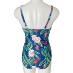 Ekouaer women's size medium tropical floral one piece swimsuit summer swimwear Photo 3