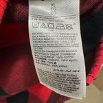 Old Navy Women's XL Red Plaid Button-Up Long Sleeve Shirt Grunge Granola Skater Americana Photo 4