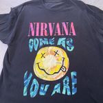 Nirvana  Graphic T-Shirt Black Crewneck Short Sleeve Size XL Photo 3