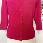 White House | Black Market  Pink Snap Front Sweater Cardigan Size XS Photo 3