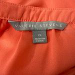 Valerie Stevens  Coral Lace Trim Blouse Women’s XL Photo 6