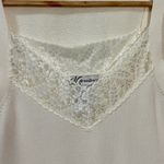 Dress Barn Lace Trimmed Ivory Y2K Feminine Romantic Chic Tank, Sz L Photo 2