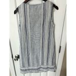 Kenar  100% Linen Striped Mini Tank Shift Dress Size 2 Photo 2