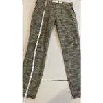 Anthropologie Pants Womens 31" Green Camo Skinny Mid Rise Stretch Indie Military Photo 5
