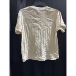 RE/DONE NWT  90S VARIGATED RIB TEE IVORY SMALL Photo 1