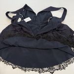 Lovers + Friends NWT‎  Revolve Navy Blue Cleo Lace Mini Dress Size MEDIUM Photo 6