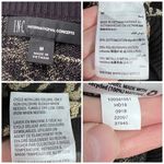 INC Black Gold Metallic Knit Sweater Crewneck Medium Photo 2