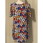 LuLaRoe  Sm Perfect Tee Jack Skellington Skulls Disney Multicolor Swing Dress NEW Photo 3