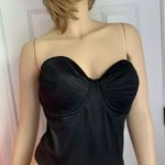 Lilyette Strapless Convertible Longline Bustier Bra 36D Black Corset Smooth Cups Photo 2