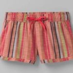 prAna Mariya Short multicolor striped women’s size large Photo 0