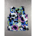 Jones Studio Jones‎ Studio Separates Blouse Women Petite Large Abstract Geometric Pleated Photo 1