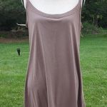 NWT NY&CO Long Thin Strap Tank Top | MY&CO Sleeveless Tunic Tank Top Brown Size L Photo 0