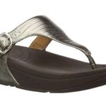 FitFlop The Skinny Leather Metallic Bronze Sandal Photo 0