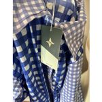 Tuckernuck New Oliphant Navy Gingham 3/4 Shirt Midi Dress Medium M Photo 10