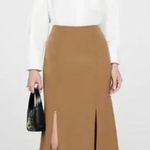ANINE BING  Lyn Wool Midi Skirt in Camel Sz XS Photo 0