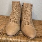 Caslon Nubuck Leather Perforated Cutout Jamie Bootie Size 9.6 Photo 3