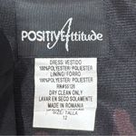 Vintage 90s Positive Attitude Floral Maxi Slip Dress Black Medium Glam Grunge Size 12 Photo 8