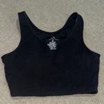 Klassy Network Black Fitted Crop Tank Top Size M Photo 0