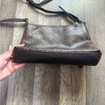 Liz Claiborne  Dark Brown Patterned Crossbody Bag Photo 5