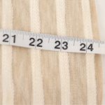 J.Crew Women's Large Beige White Striped Hoodie Long Sleeve Cotton Blend Sweater Tan Photo 9